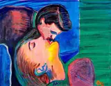 Amor Verde by Rubens Gerchman, óleo sobre tela, offered Sep 2014