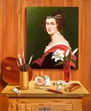Elena Nikitina, Immanenza, 2010, óleo sobre tela colado em madeira