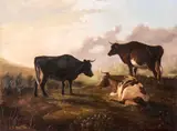 Thomas Sidney Cooper, Bois no Pasto, 1876, óleo sobre tela