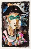 Ivan Serpa, Pierrot, 1948, aquarela e nanquim sobre cartão