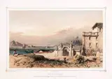 Adolphe Hastrel de Rivedoux, SAÍDA DO PORTO VISTA TOMADA DO MORRO DO CASTELO, 1847, litografia aquarelada