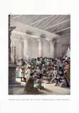 Johann Moritz Rugendas, MESSE DANS L‘EGLISE DE N. S. DE CANDELARIA A FERNAMBOUC, 1835, litografia aquarelada