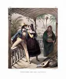 Johann Moritz Rugendas, COSTUMES DE RIO DE JANEIRO, 1835, litografia aquarelada