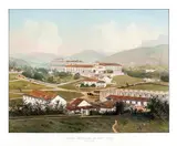 Charles Ribeyrolles, QUINTA IMPÉRIALE DE BOA VISTA, RIO JANEIRO, 1861, litografia aquarelada