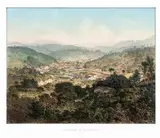 Charles Ribeyrolles, PANORAMA DE PETRÓPOLIS, 1861, litografia aquarelada