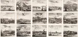 Izaak Commelyn, CONJUNTO DE 15 VISTAS DE DIVERSOS FORTES E CIDADES DO NORDESTE NAÉPOCA DA OCUPAÇÃO HOLANDESA, gravura em metal