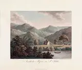 VISTA DA MISSÃO DE SÃO FIDELIS by Maximilian Von Wied-neuwied, 1820, gravura em metal, aquarelado, offered Jun 2014
