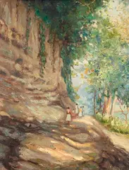Paisagem by E. Wolff, óleo sobre tela, offered May 2014