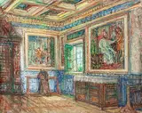 Newton Silva, Interior de Sacristia - Igreja de São Francisco, 1975, óleo sobre tela