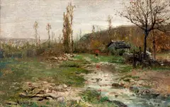 Adolphe Appian, Paisagem, óleo sobre tela