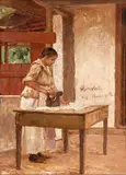 Henrique Bernardelli, Mulher Passando Roupa