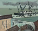 Porto by Manabu Mabe, óleo sobre tela, offered May 2014