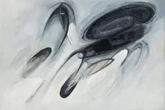Noirs et Gris s/ Blancs by Samson Flexor, 1961, óleo sobre tela, offered May 2014