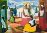 Vendedoras by Di Cavalcanti, óleo sobre tela, offered May 2014