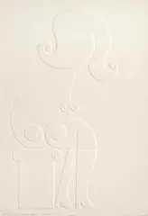 Omar Rayo, Lolita IV, relevo sobre papel