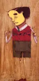 Osgemeos, Sem Título, 2004, técnica mista sobre madeira