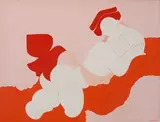 Vênus e Pássaro by Milton Dacosta, 1979, óleo sobra tela, offered Mar 2014