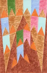 Sem Título by Alfredo Volpi, 1980, têmpera sobre cartão, offered Mar 2014
