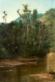 Benedito Calixto, Paisagem com Canoa