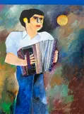 Aldemir Martins, Sanfoneiro