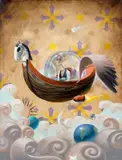 Edu Cardoso, A Viagem, 2012, óleo sobre tela