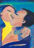 Casal Impetuoso by Rubens Gerchman, 1988, óleo sobre tela, offered Mar 2014