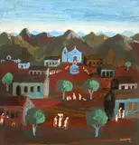 Fulvio Pennacchi, Aldeia com Igreja