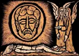 Raimundo de Oliveira, Ressureição de Cristo, 1959, técnica mista sobre placa