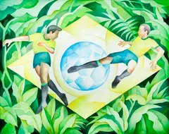 Brasil by Gregório Gruber, 1997, óleo sobre tela, offered Mar 2014