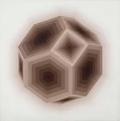 Figura Geométrica by Rogerio Policelo, 1974, óleo sobre tela, offered Mar 2014