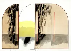 Sem Título by Tuneu, 1984, técnica mista sobre papel, offered Mar 2014