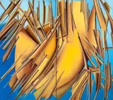 Eliana Minillo, Notre Dame Des Désirs (Díptico), 2010, óleo sobre tela