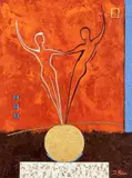 Ivone Alder, Equilíbrio, 2013, técnica mista sobre tela