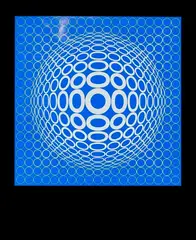 Victor Vasarely, Sem Título, serigrafia sobre papel