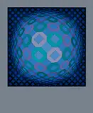 Victor Vasarely, Sem Título, serigrafia sobre papel
