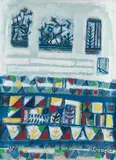 Manuel Cargaleiro, Aldeia Portuguesa, 1976, óleo sobre tela