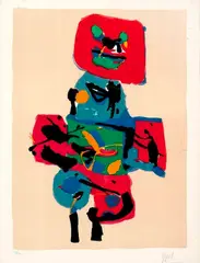Sem Título by Karel Appel, litogravura sobre papel, offered Nov 2013