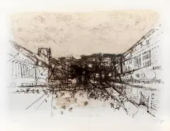 Cidade by Darel Valença Lins, 1980, litogravura sobre papel, offered Nov 2013