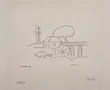 Roda D‘água by Tarsila do Amaral, 1971, ponta-seca sobre papel, offered Nov 2013