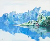 Sepp Baendereck, Nas Margens do Juruena, 1984, óleo sobre tela