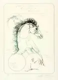 Guilherme Faria, Cavalo, 1978, litogravura sobre papel