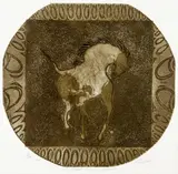 Paulo Paixão, O Cavalo No Quadro do Mundo, 1973, gravura em metal sobre papel