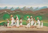 Retorno da Lavoura by Fulvio Pennacchi, 1982, óleo sobre placa, offered Jun 2013