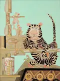 Gerda Brentani, Tigre, nanquim e guache sobre papel