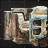 Glauco Pinto de Moraes, Engate IV (Série Mecano - Iconografica 315), 1984, óleo sobre tela