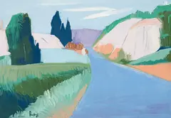 Rio com Montanhas by Bramante Buffoni, 1983, óleo sobre tela, offered Mar 2013