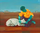 Menino com Carneiro by Candido Portinari, 1954, óleo sobre tela, offered Mar 2013