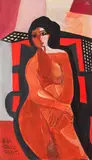 Mulata Nua by Di Cavalcanti, 1976, óleo sobre placa, offered Mar 2013