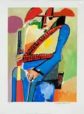 Cangaceiro by Aldemir Martins, 2003, serigrafia sobre papel, offered Mar 2013