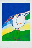 Pássaro by Aldemir Martins, 2003, serigrafia sobre papel, offered Mar 2013
